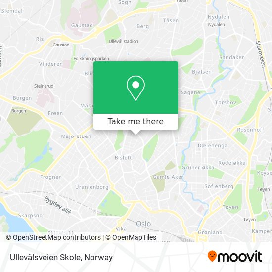 Ullevålsveien Skole map