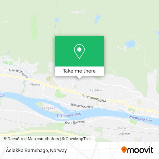 Åsløkka Barnehage map