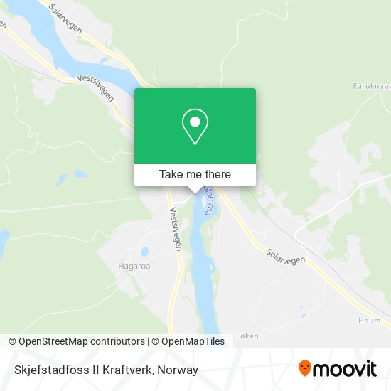 Skjefstadfoss II Kraftverk map