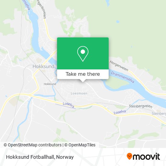 Hokksund Fotballhall map