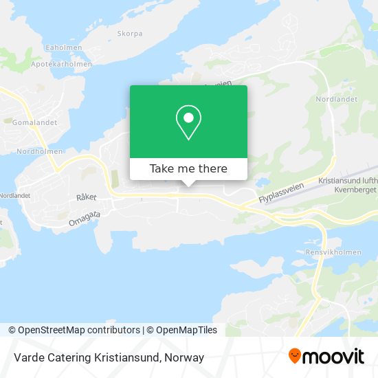 Varde Catering Kristiansund map