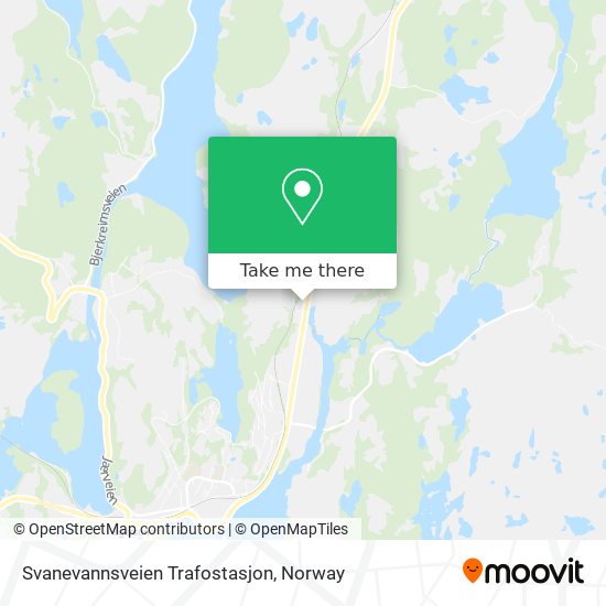 Svanevannsveien Trafostasjon map