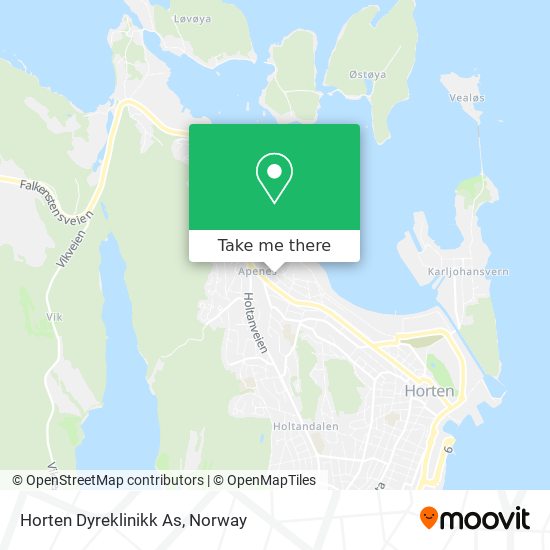 Horten Dyreklinikk As map
