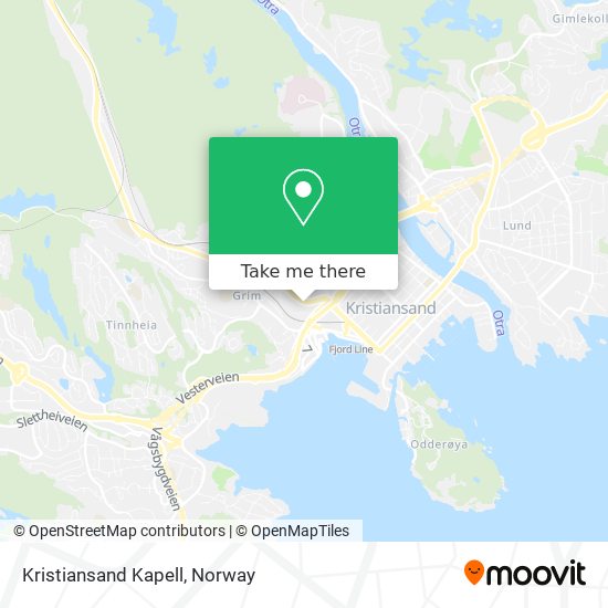 Kristiansand Kapell map