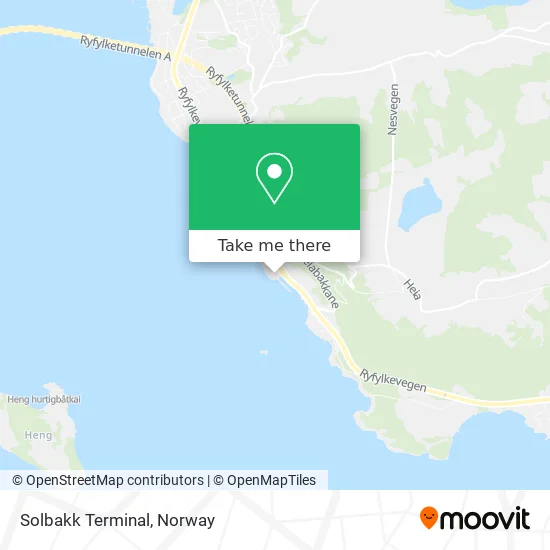 Solbakk Terminal map