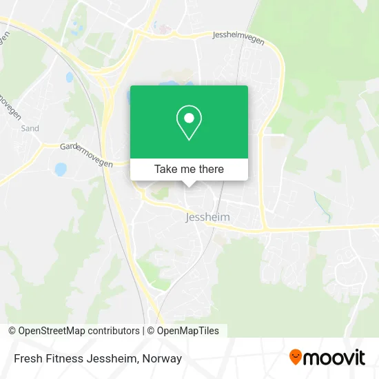 Fresh Fitness Jessheim map