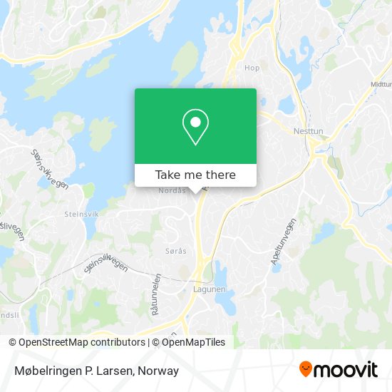 Møbelringen P. Larsen map