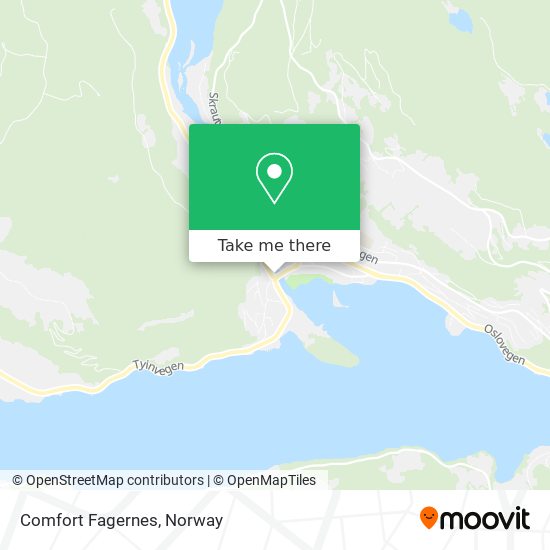 Comfort Fagernes map