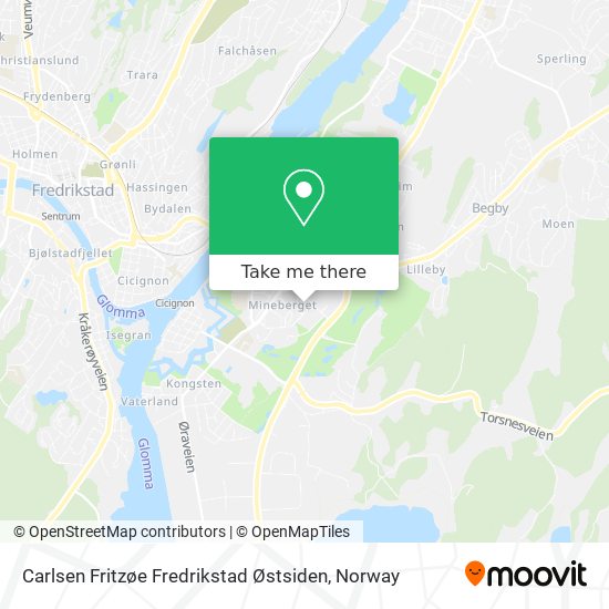 Carlsen Fritzøe Fredrikstad Østsiden map