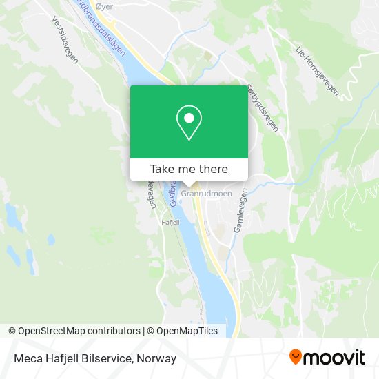 Meca Hafjell Bilservice map