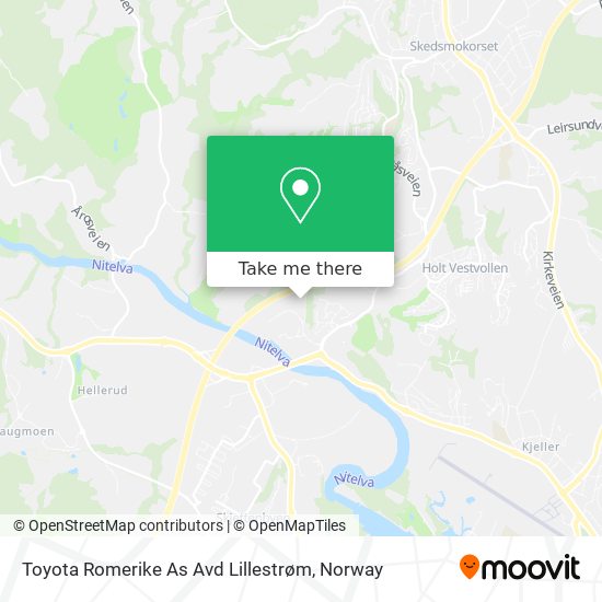 Toyota Romerike As Avd Lillestrøm map