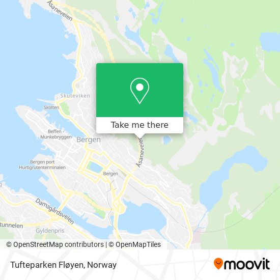 Tufteparken Fløyen map