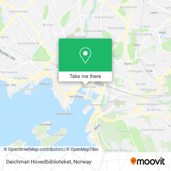 Deichman Hovedbiblioteket map