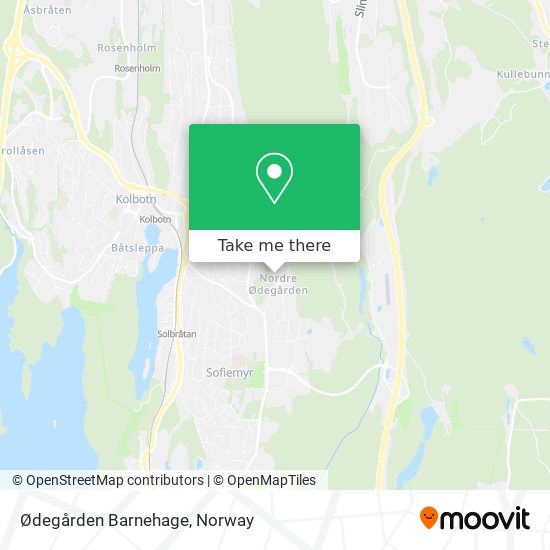 Ødegården Barnehage map