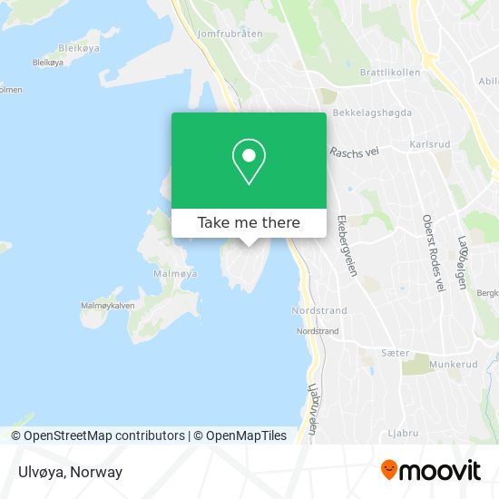 Ulvøya map