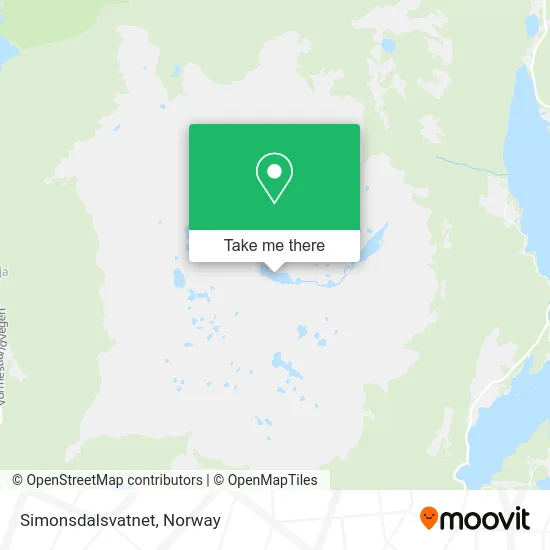 Simonsdalsvatnet map