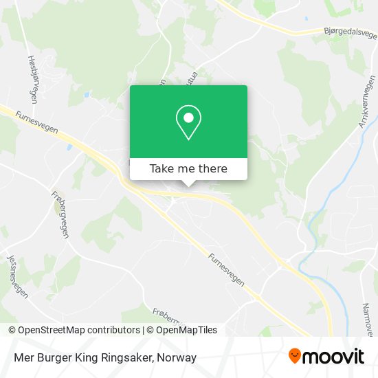 Mer Burger King Ringsaker map