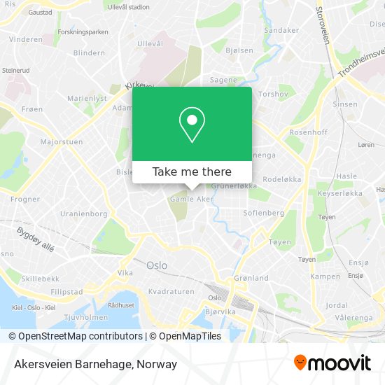 Akersveien Barnehage map