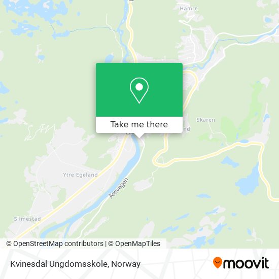 Kvinesdal Ungdomsskole map