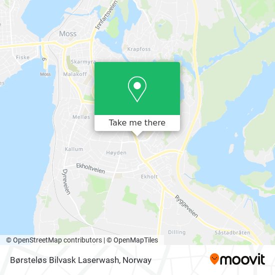 Børsteløs Bilvask Laserwash map