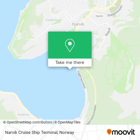 Narvik Cruise Ship Terminal map