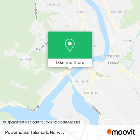 Powerhouse Telemark map