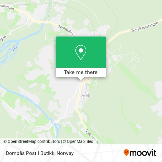 Dombås Post I Butikk map