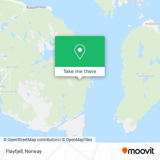 Fløyfjell map