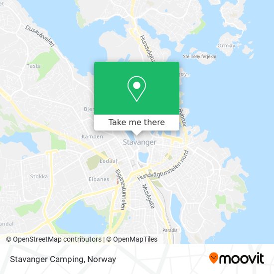 Stavanger Camping map