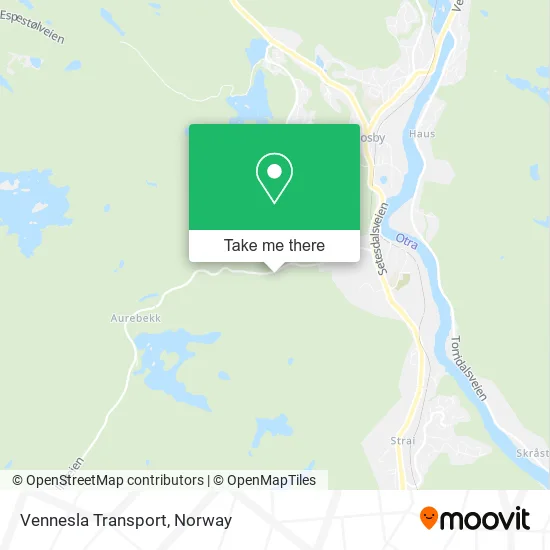 Vennesla Transport map