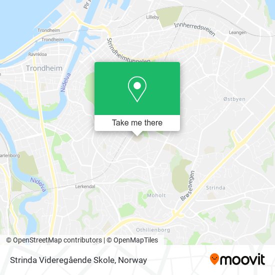 Strinda Videregående Skole map