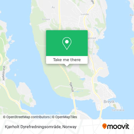 Kjørholt Dyrefredningsområde map