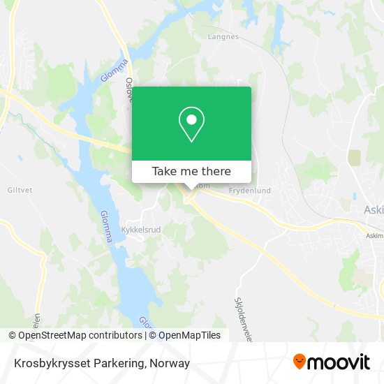 Krosbykrysset Parkering map