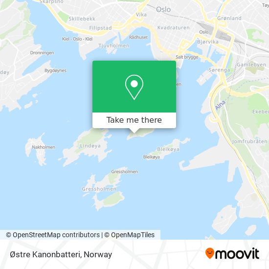 Østre Kanonbatteri map