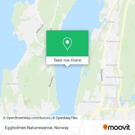 Eggholmen Naturreservat map