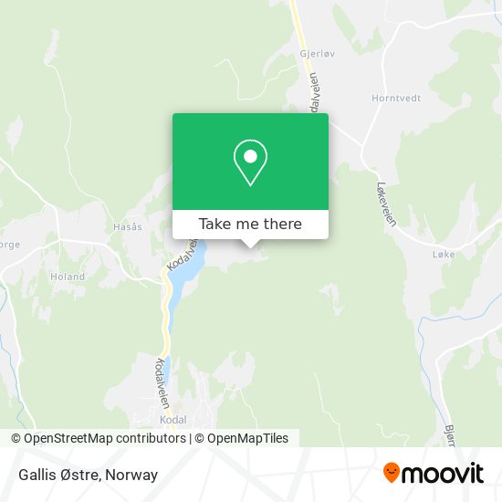 Gallis Østre map