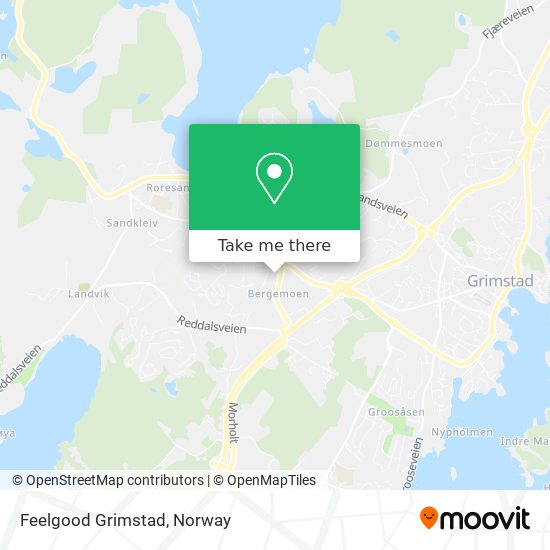 Feelgood Grimstad map