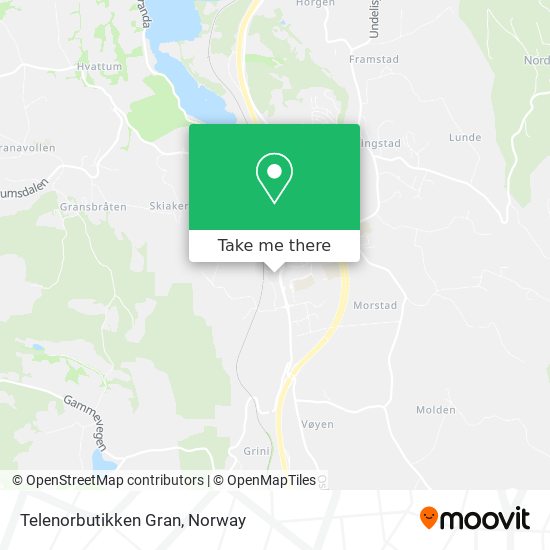 Telenorbutikken Gran map