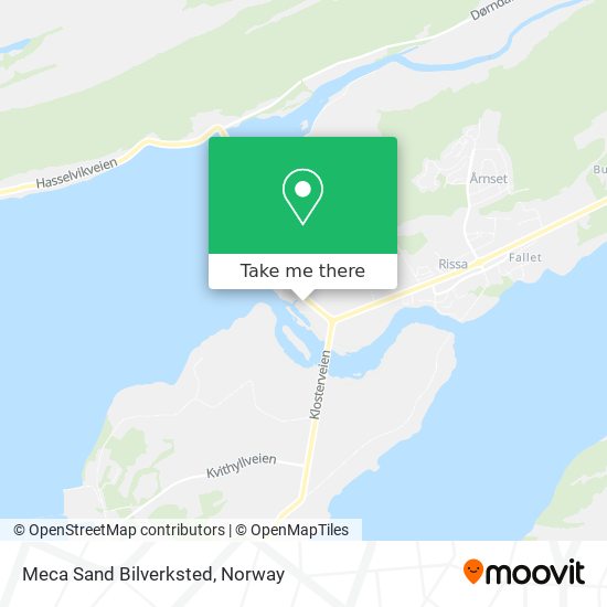 Meca Sand Bilverksted map