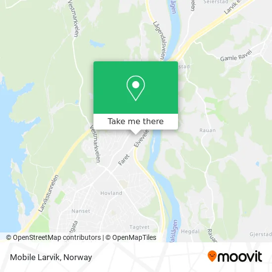 Mobile Larvik map