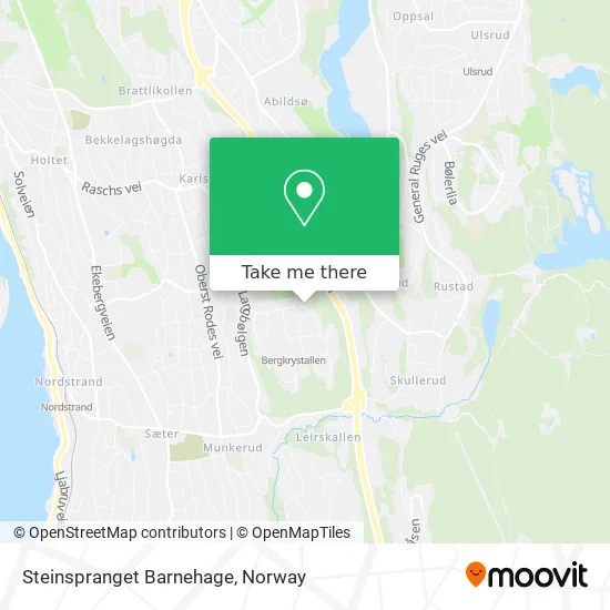 Steinspranget Barnehage map