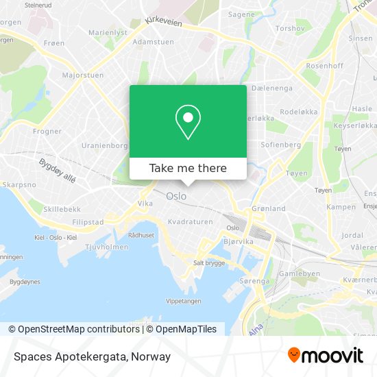 Spaces Apotekergata map