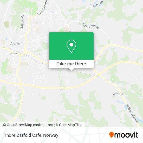 Indre Østfold Café map