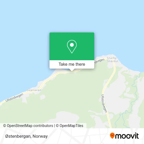 Østenbergan map
