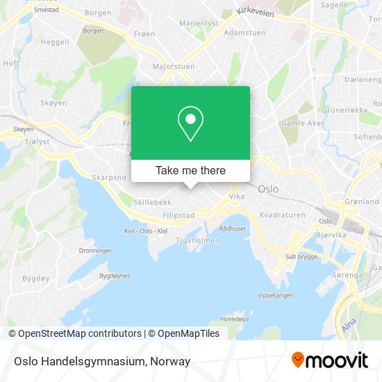Oslo Handelsgymnasium map