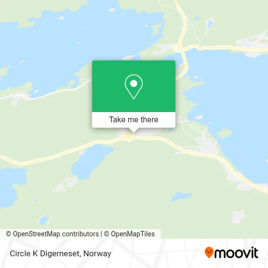 Circle K Digerneset map