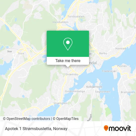 Apotek 1 Strømsbusletta map