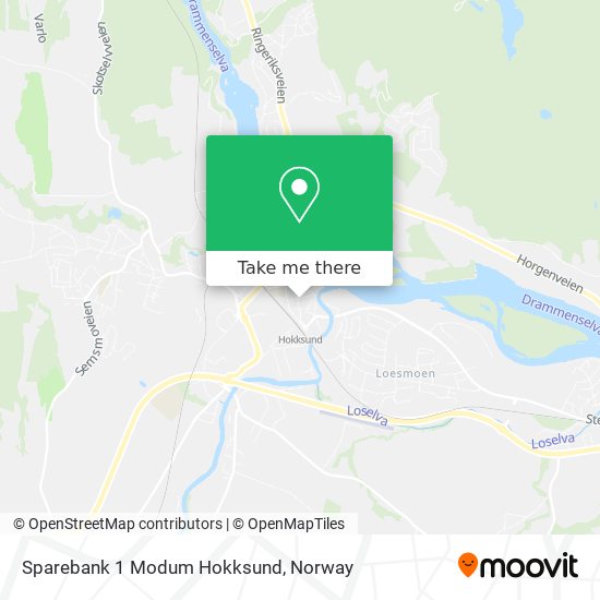 Sparebank 1 Modum Hokksund map