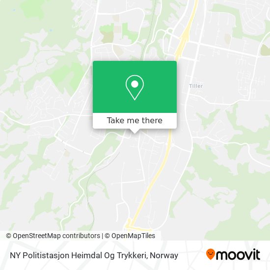 NY Politistasjon Heimdal Og Trykkeri map