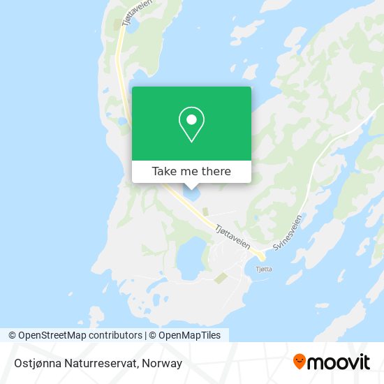 Ostjønna Naturreservat map